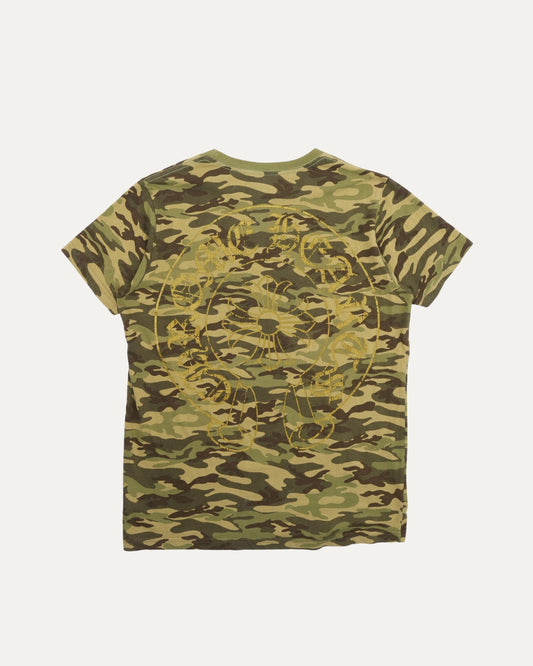 Vintage Camouflage Plus Cross Logo T-Shirt