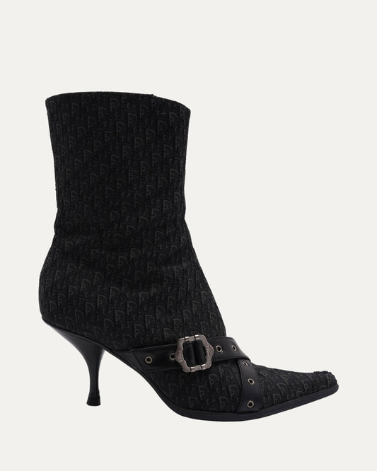 Monogram Buckle Boots