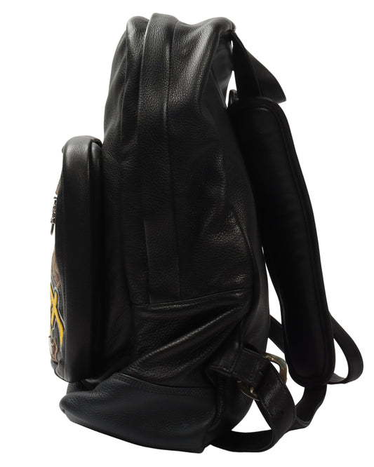 Matty Boy Sex Records Leather Backpack