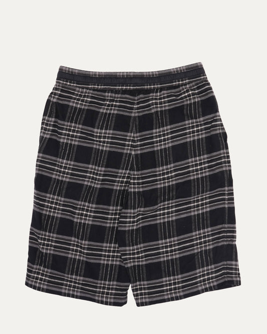 After School Cross Patch Flannel Shorts