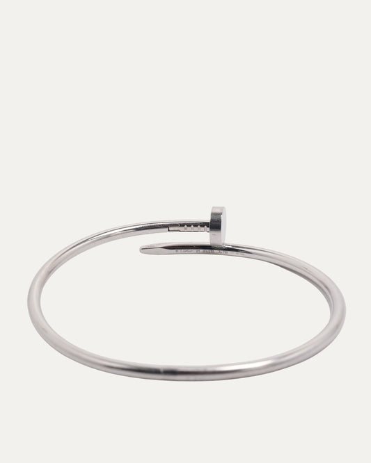 White Gold Nail Bracelet