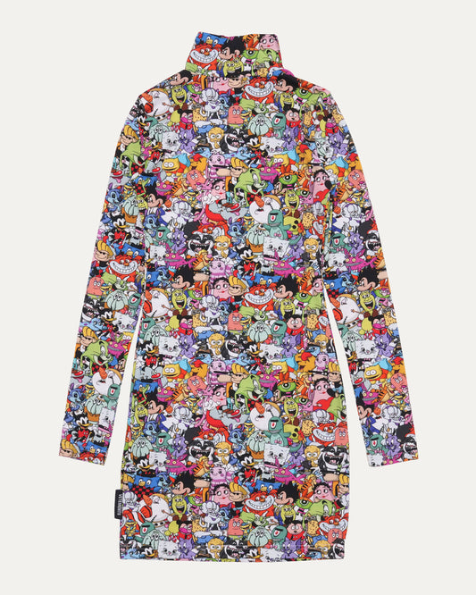Cartoon Character Mini Dress