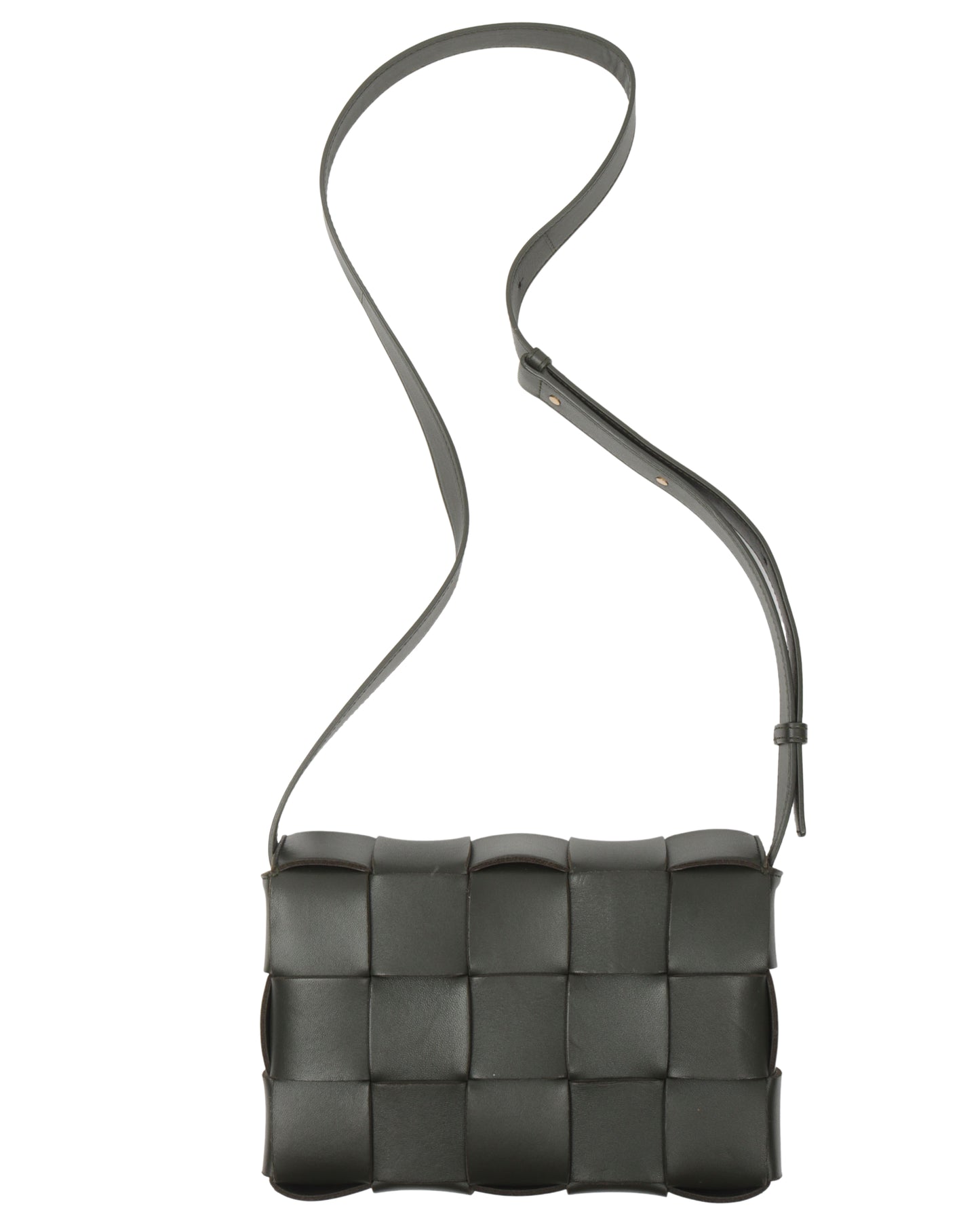 Intrecciato Leather Cassette Bag