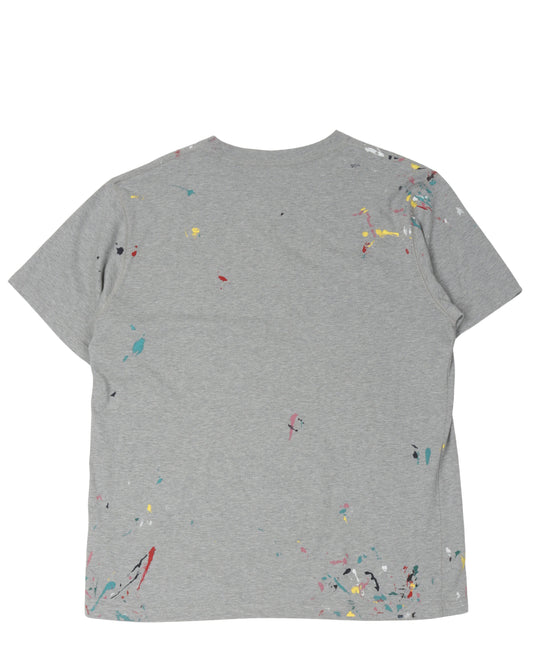 Embroidered Paint Splatter T-Shirt
