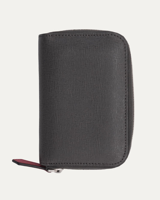 Vitello Elite Monster Eyes Studded Zip Wallet