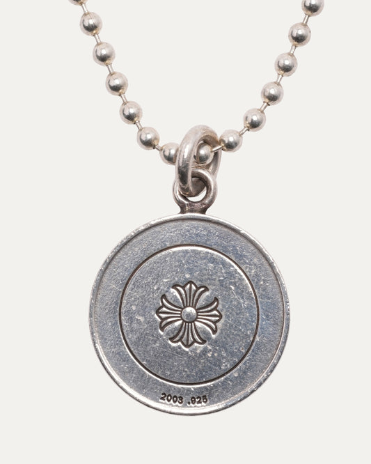 Angel Medallion Pendant on Ball Chain