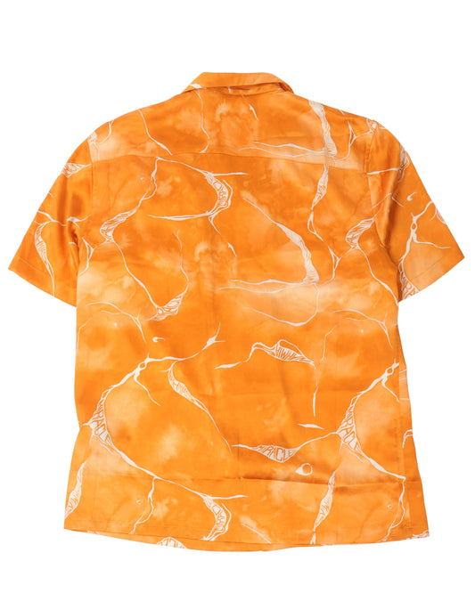 Miracle Tie Dye Silk Button Down Shirt