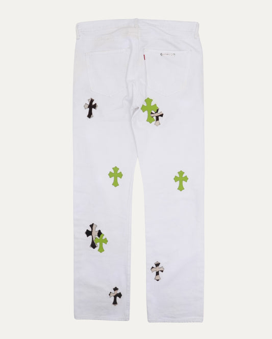 Levis 501 Cross Patch Jeans