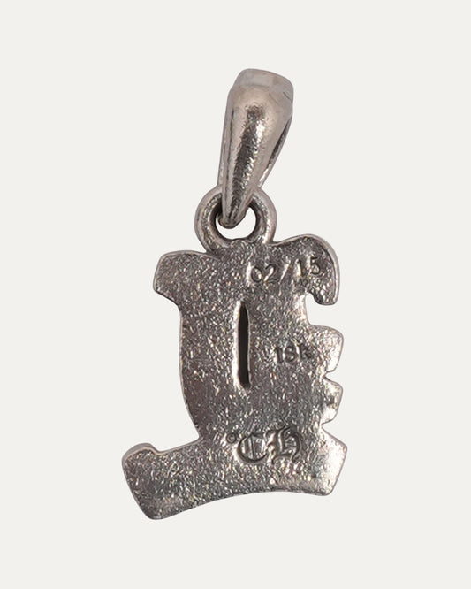 White Gold Diamond L Pendant