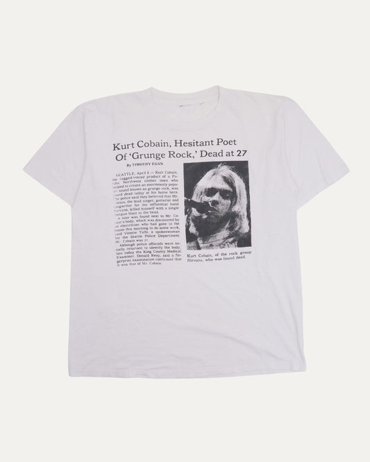 Kurt Cobain Obituary T-Shirt