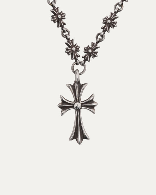 Tiny Fat Pendant with Tiny E Chain