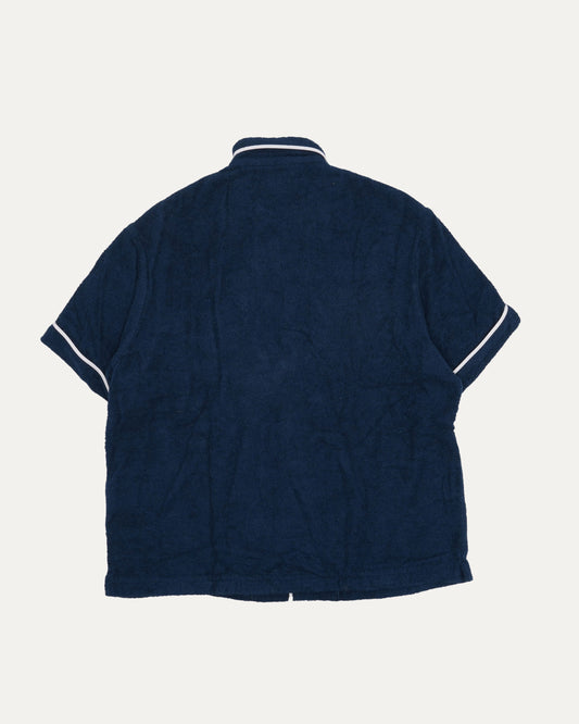 Terry Cloth Short Sleeve Pajama Shirt