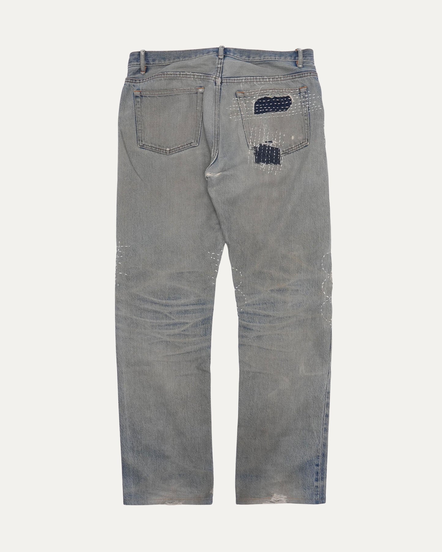 Boro Sashiko Repaired New Standard Jeans