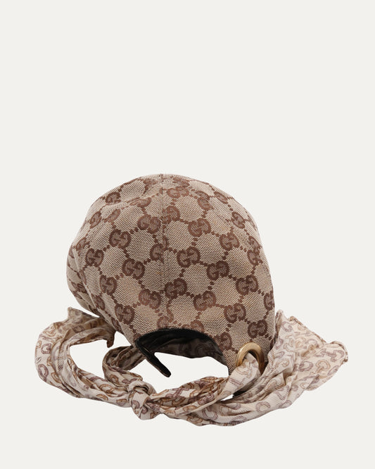 Children's GG Monogram Scarf Tie Hat