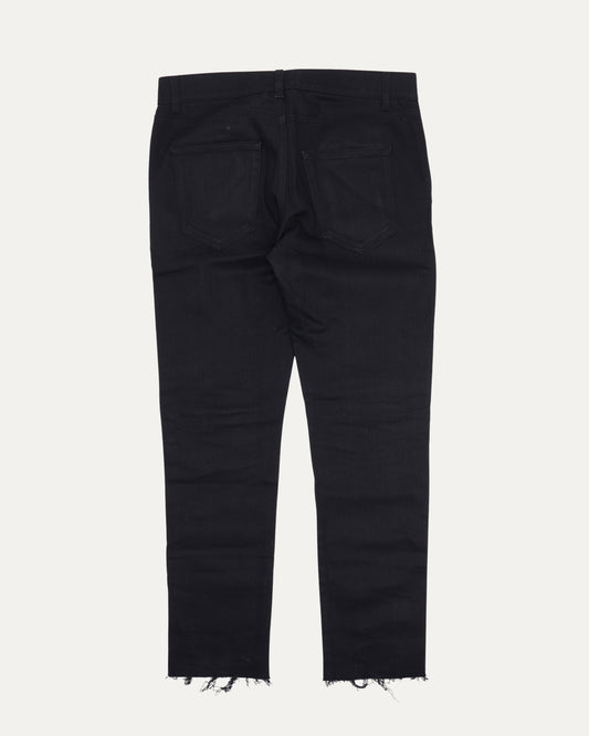 D02 Raw Hem Skinny Jeans