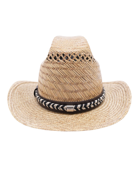 Belted Straw Hat