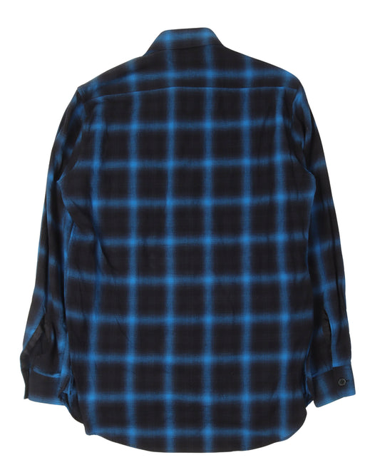 Silk Lined Plaid Flannel Shirt