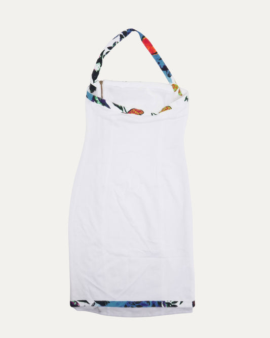 SS 2003 Floral Trim Side-Zip Dress