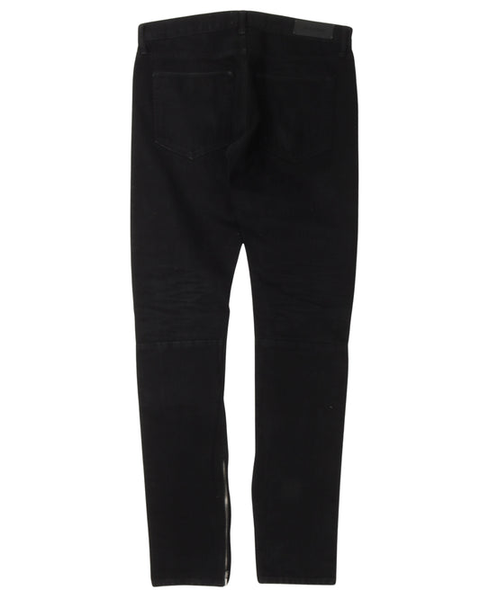 Fourth Collection Distressed Zipper Jeans