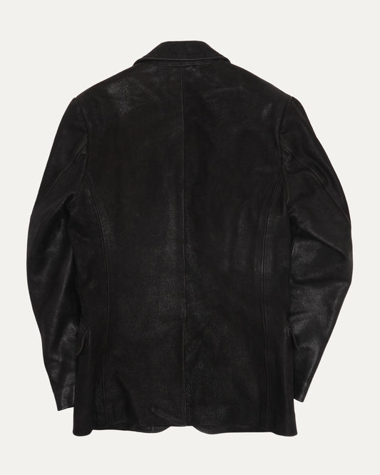 Blistered Leather Blazer