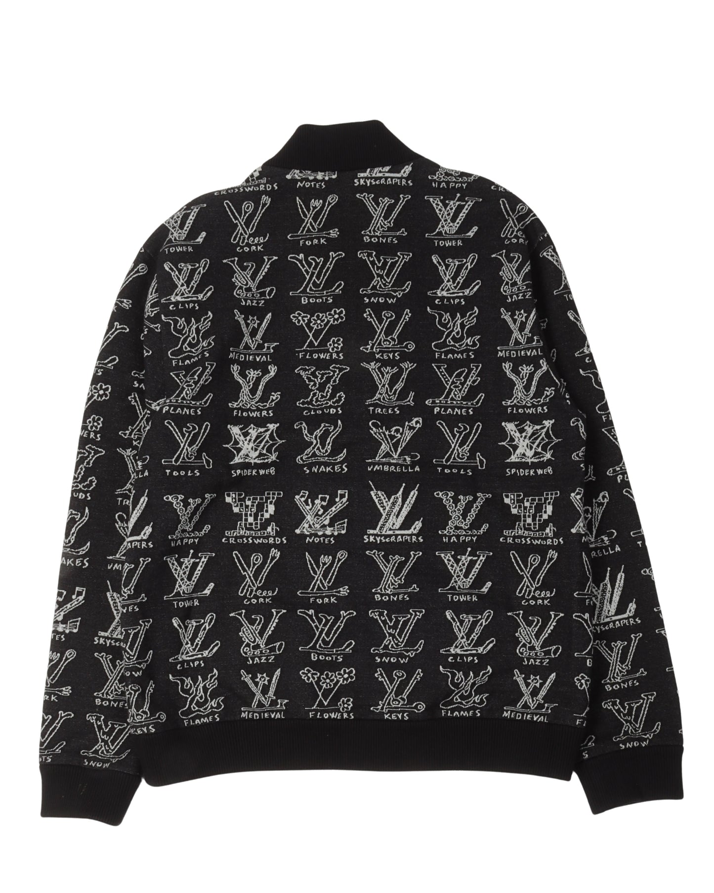 LV Cartoons Jacquard Bomber Jacket
