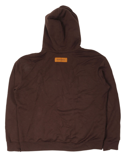 Graphic Bee Patched Hoodie