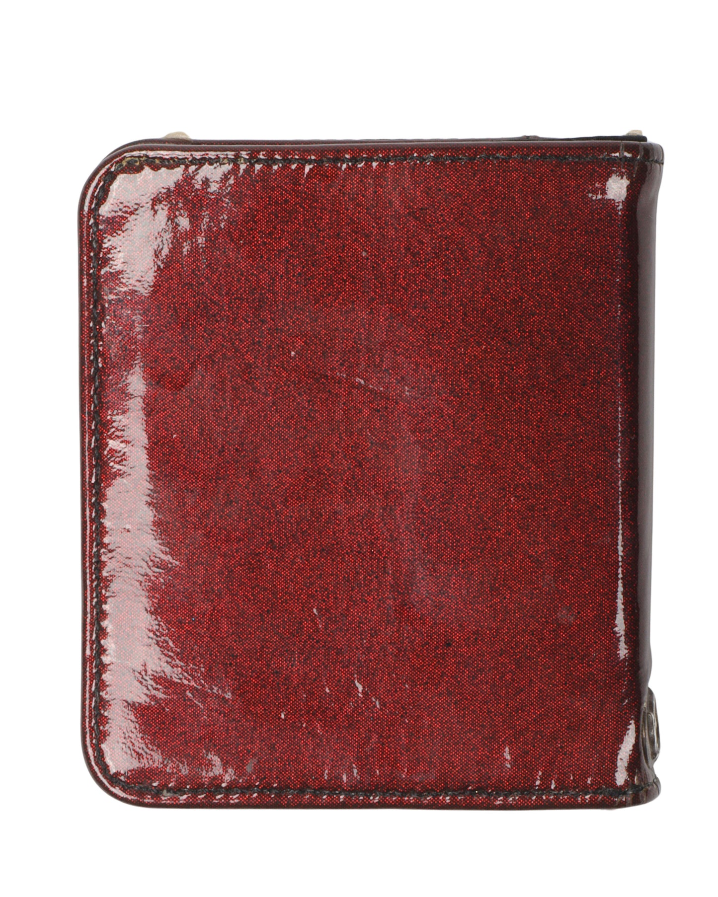 Red Galaxy Cheetah Cross Patch Wallet