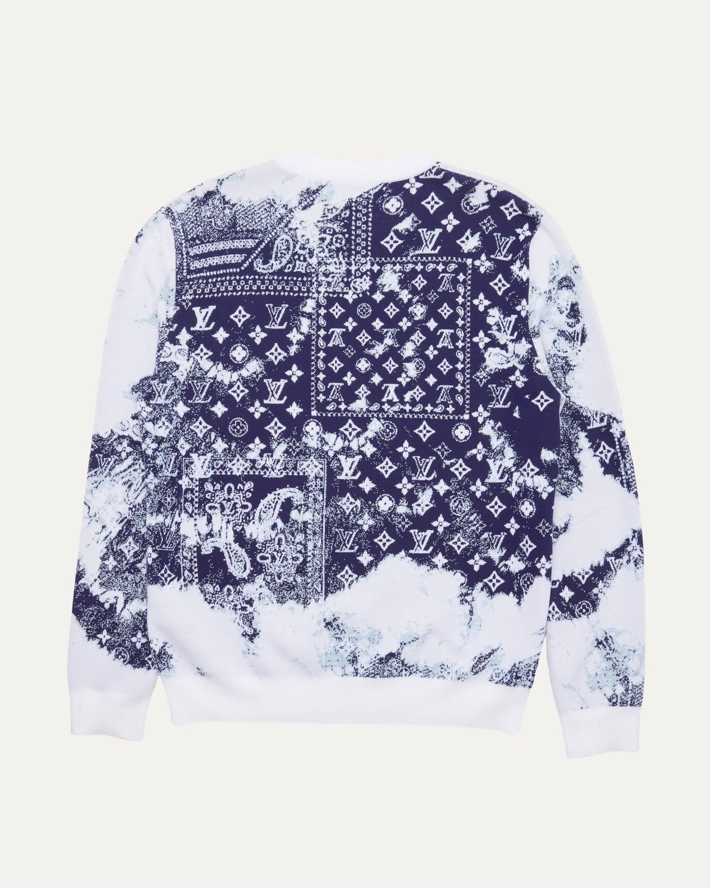 Bandana Monogram Intarsia Knit Sweater