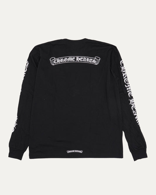 Scroll Logo Long Sleeve Pocket T-Shirt