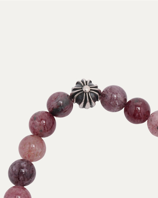 8mm Lepidolite Multi Charm Bead Bracelet
