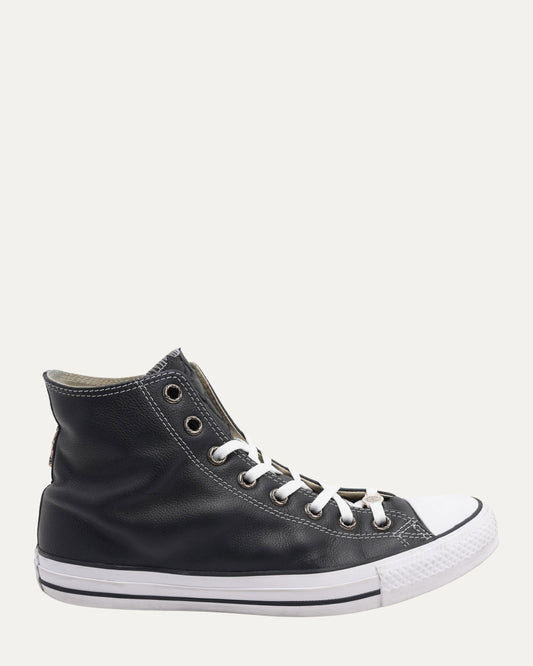 Dagger Embellished Cross Patch Leather Converse Chuck Taylor Sneakers
