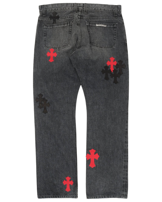 Multi-Cross Fade Jeans