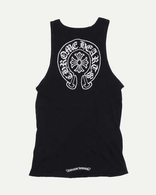 Horseshoe Logo Ribbed Tank Top