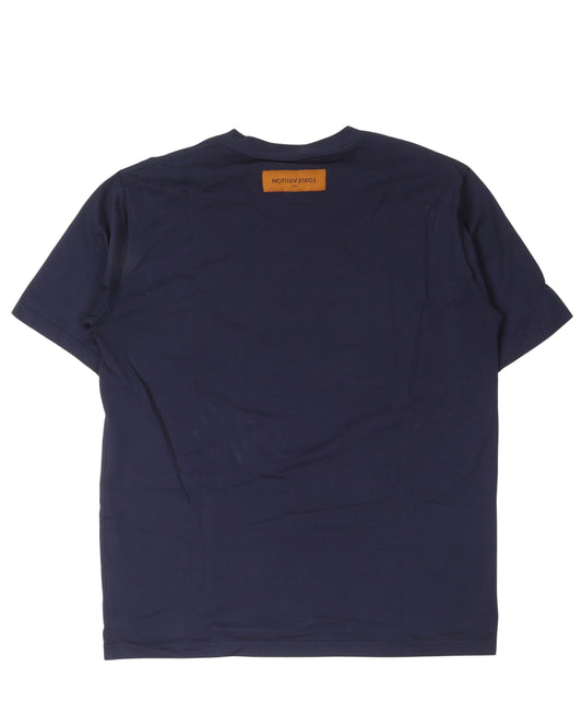 Embroidered "Connect the Dots" Logo T-Shirt