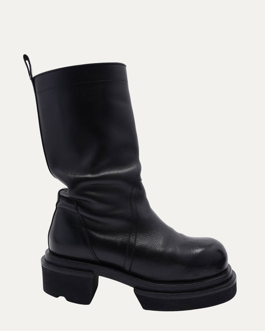 Pull-On Leather Bogun Platform Boots