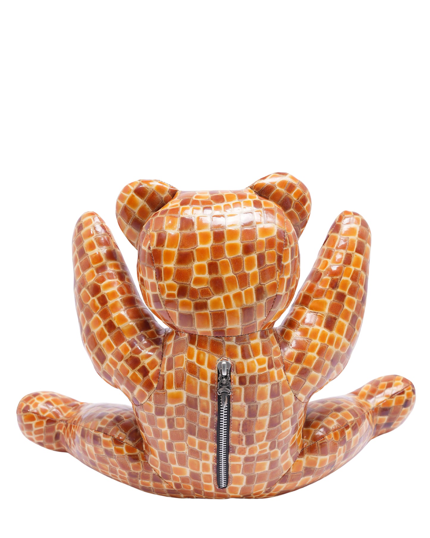 Patent Leather Mosaic Teddy Bear