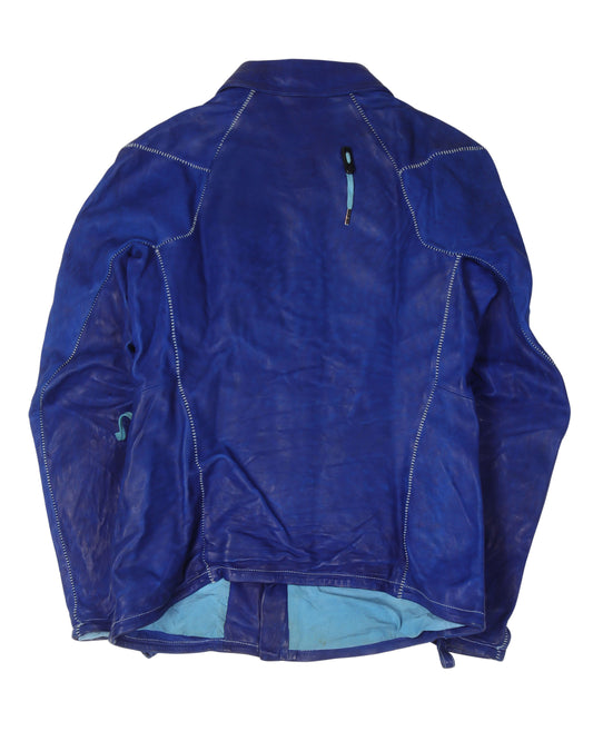 SS16 Horse Leather Jacket w/ Detachable Hood