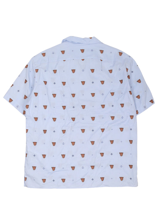 Tiger Monogram Button Shirt
