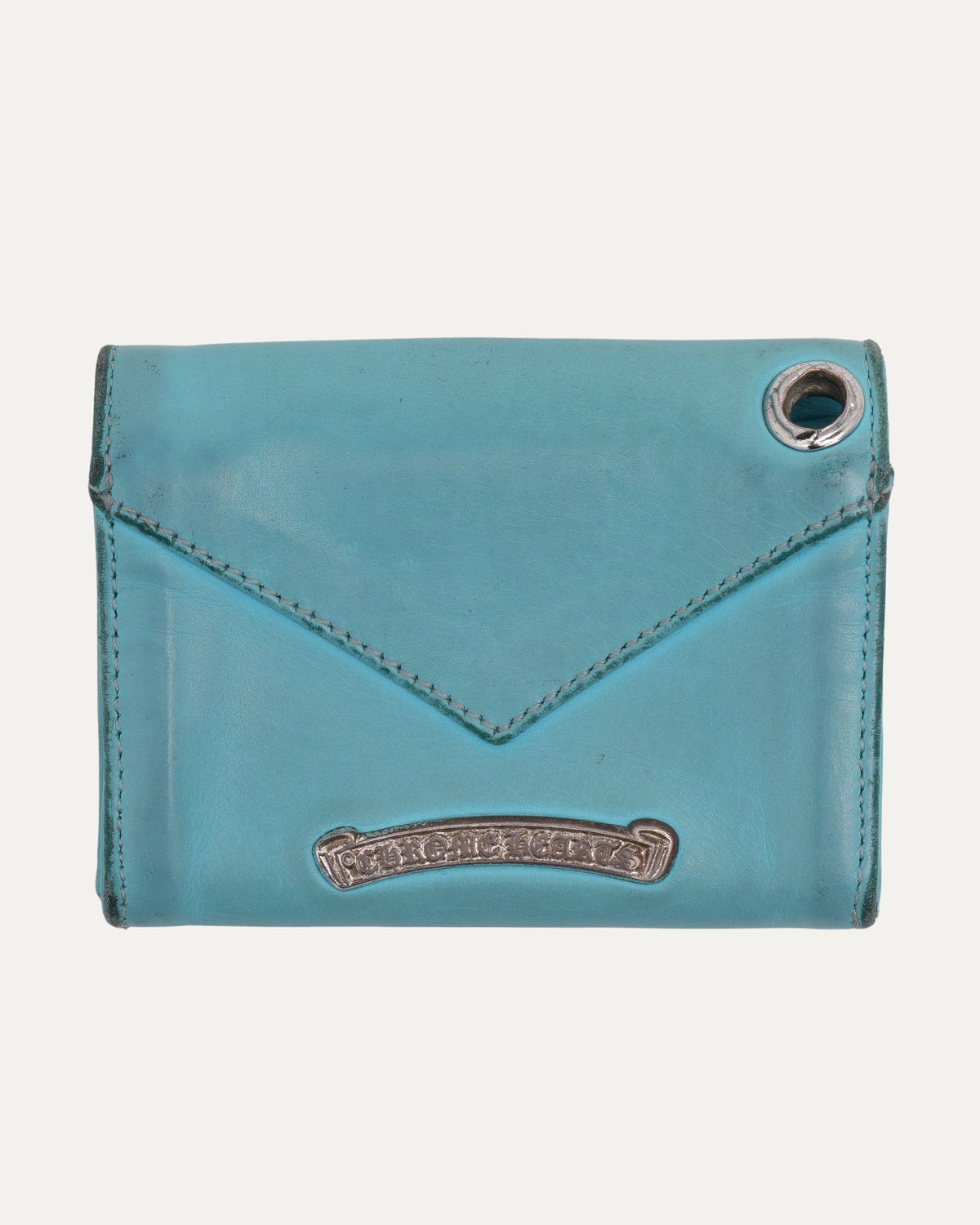Plus Cross Embellished Snap Wallet