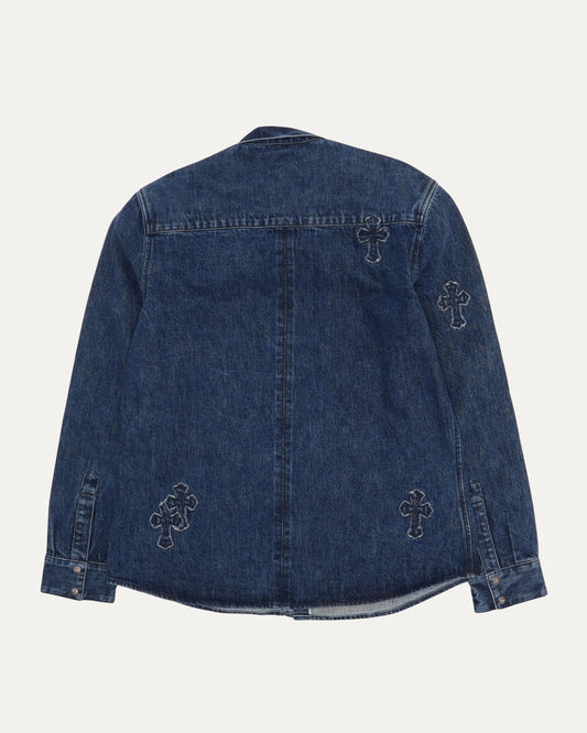 Denim Cross Patch Shirt