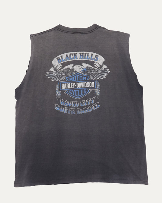 Harley Davidson Black Hills Wolf Cut Off T-Shirt