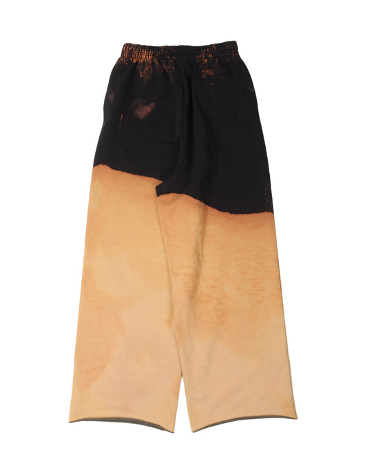 Oversized Bleached Straight-Leg Sweatpants