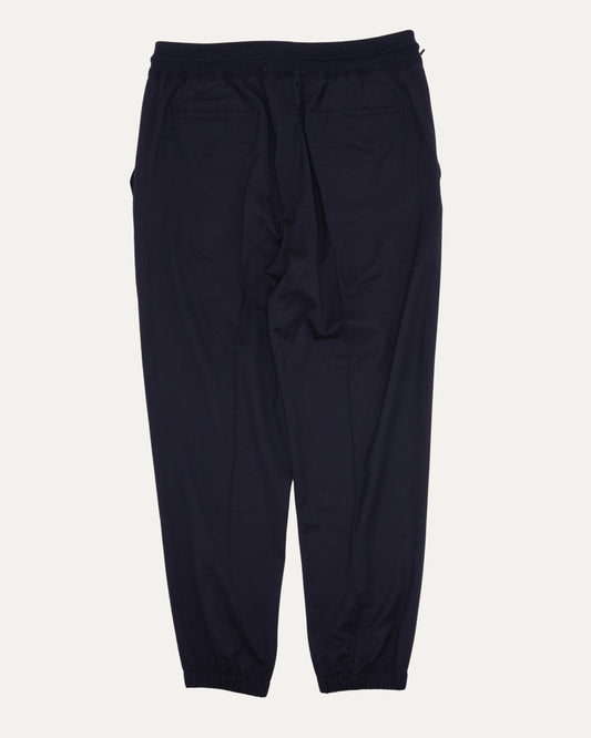 Wool Pleated Drawstring Pants