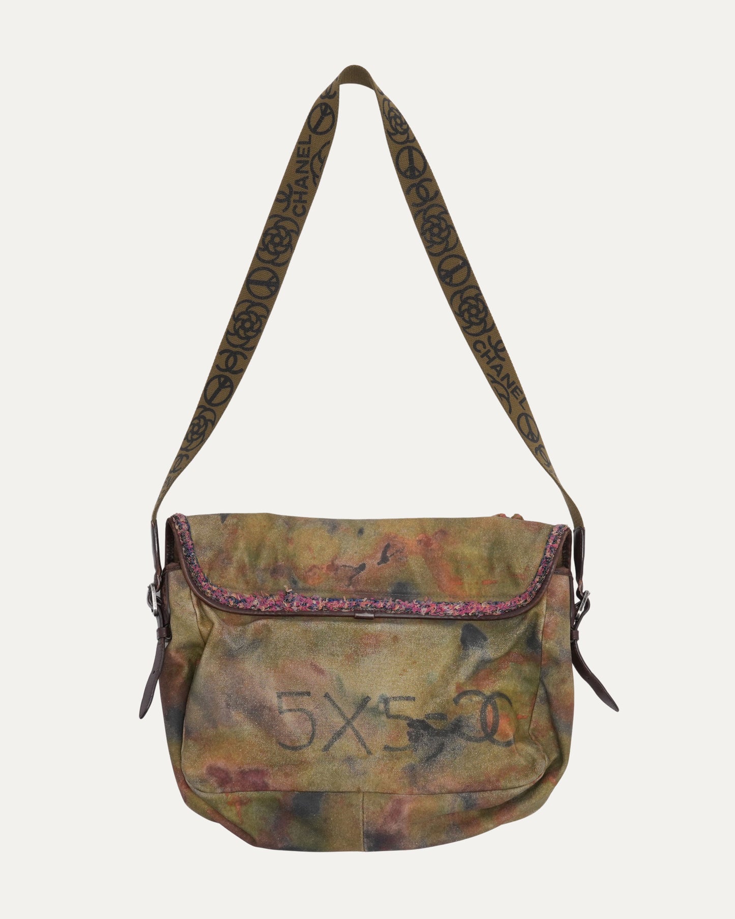 Washed Toile Graffiti On The Pavements Small Messenger Bag