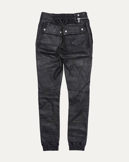 AW19 LARRY Aircut Leather Pants