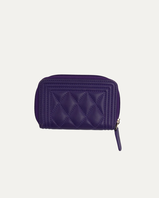 Quilted Boy Zip Wallet