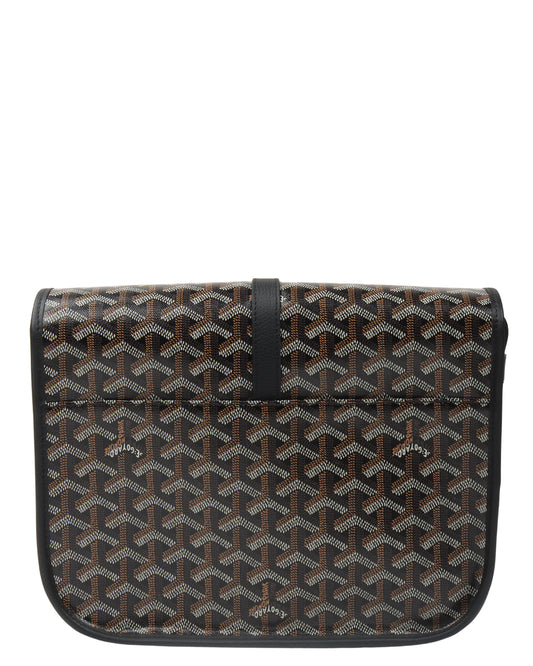 Navy Goyardine Belvedere II PM Messenger Bag