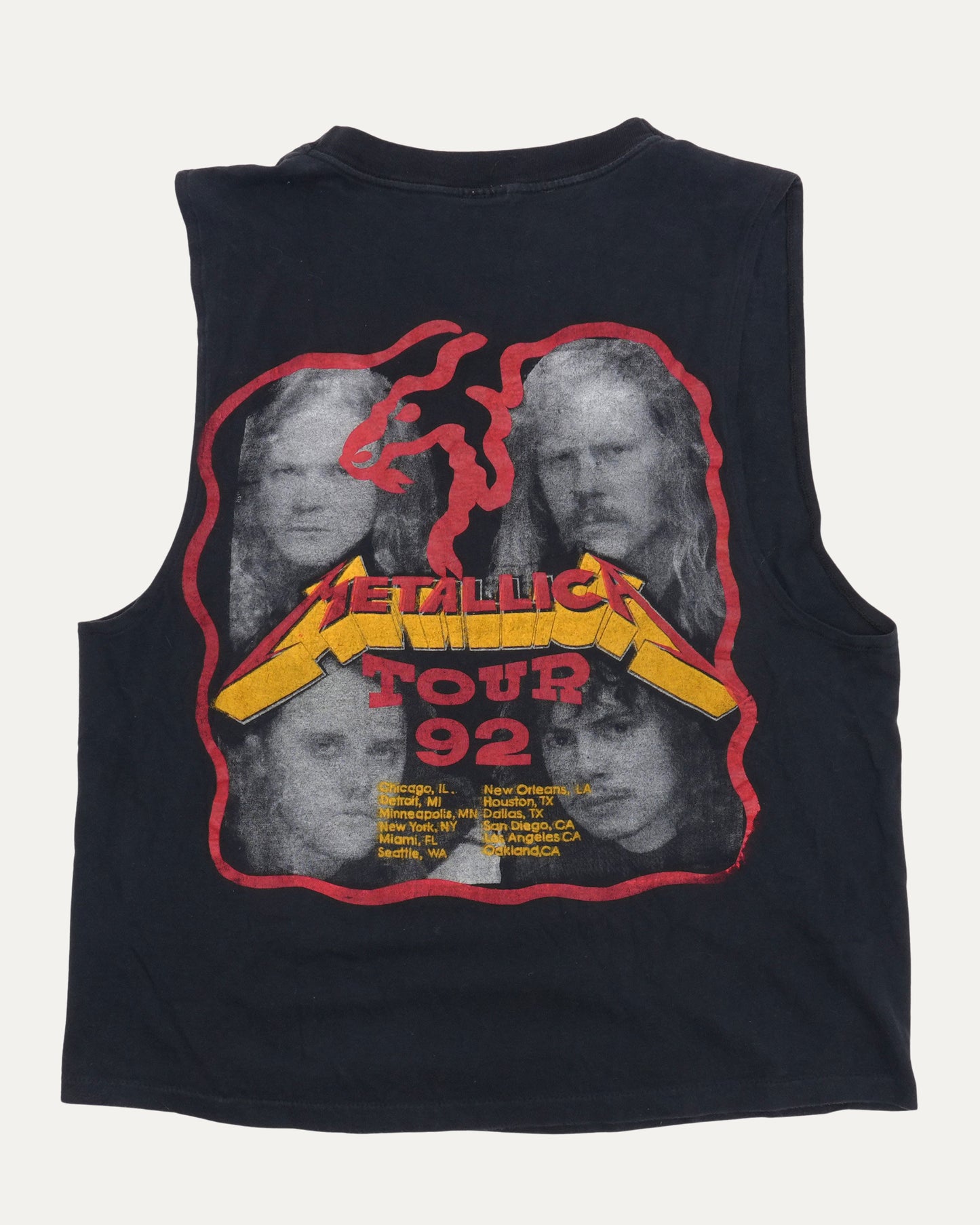 Guns N' Roses & Metallica 1992 Tour Cutoff T-Shirt
