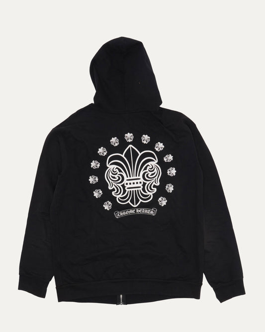 Vintage Thermal Lined Fleur Logo Zip Up Hoodie