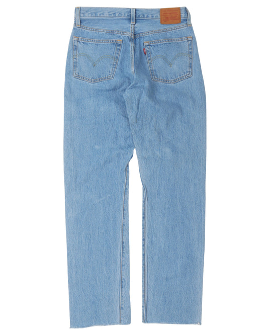 Kanye West & Drake Free Hoover Raw Hem Levi's 501 Jeans